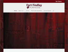 Tablet Screenshot of fortfindlayplayhouse.org